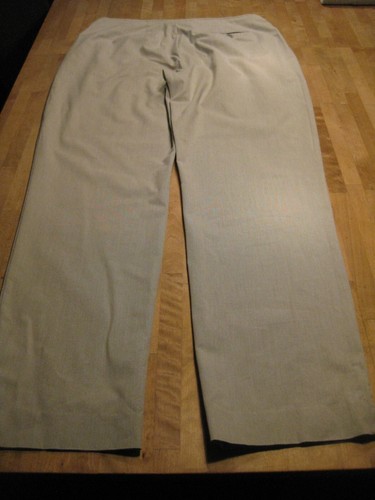 leichte Damenhose hellgrau Gr. 44 Vanilia, Saum seitl. geschlitzt - Bild 7 von 7
