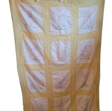 handmade baby blanket quilt little Jack Horner nursery vintage USA
