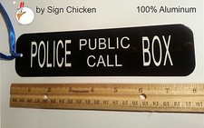 DOCTOR WHO  -  POLICE BOX - TARDIS  BOOKMARK 100% ALUMINUM 8