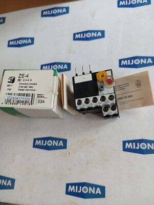 Klöckner Moeller ZE-4  Motorschutzrelay ZE 4 OVERLOAD RELAY 2.4-4A NEW OLD STOCK