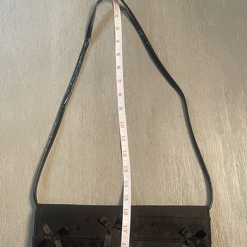 Prabal Gurung Neiman Marcus Black Lace Bows Sequins Evening Clutch Purse Girly - 第 13/13 張圖片