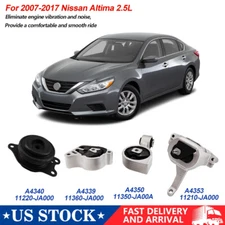 For Nissan Altima 2007-2017 L4 2.5L Auto CVT Engine Motor Transmission Mount Set