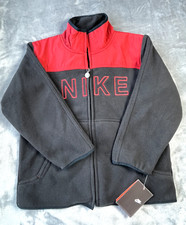 Nike Boys Size 5 Red Black Lightweight Zip Jacket