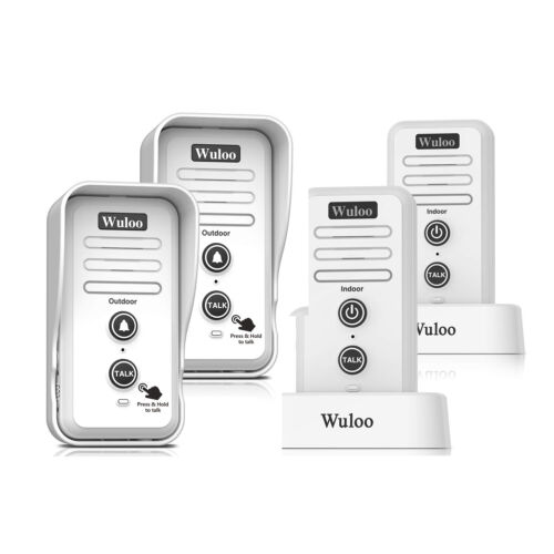 Wuloo 0.5Mile Wireless Voice Doorbell Intercoms w/Rechargeable Battery Door Bell - Picture 11 of 20