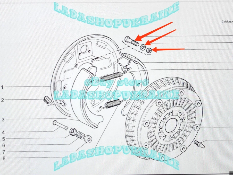 8x perno de montaje del eje trasero LADA 2101 2106 2107 perno de montaje eje trasero Foto 2 de 4
