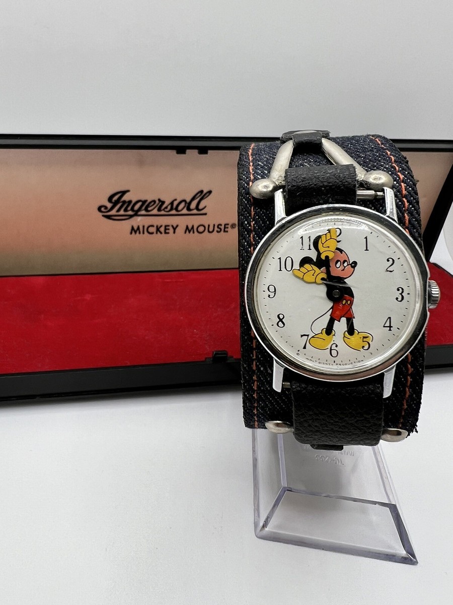 その他 Mickey Mouse Wrist Watch 1970s 1970 Mickey Mouse Disco Mickey Watch Swiss Made by Adorable Sales