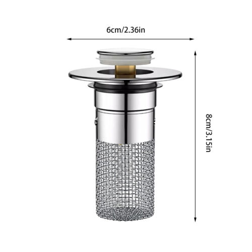 Floor Drain Filter Hair Catcher Shower Sink Mesh Basket Strainer Draining New - Picture 3 of 12