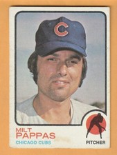 Milt Pappas Chicago Cubs 1973 Topps #70 Detroit Cooley High 13L