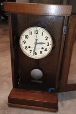 orologio timbracartellini d'epoca a pendolo originale (anni 40/50) E.Boselli