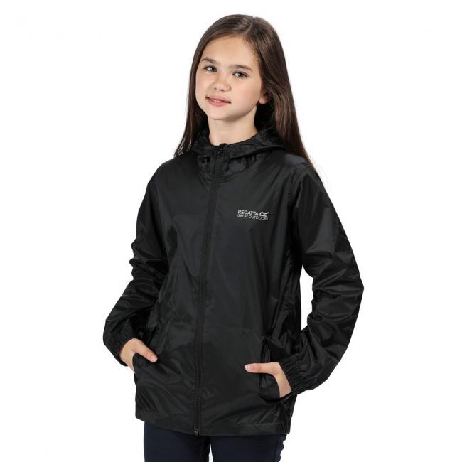 Regatta Kids Boys Girls Pack It Waterproof Rain Jacket Hoodie Coat