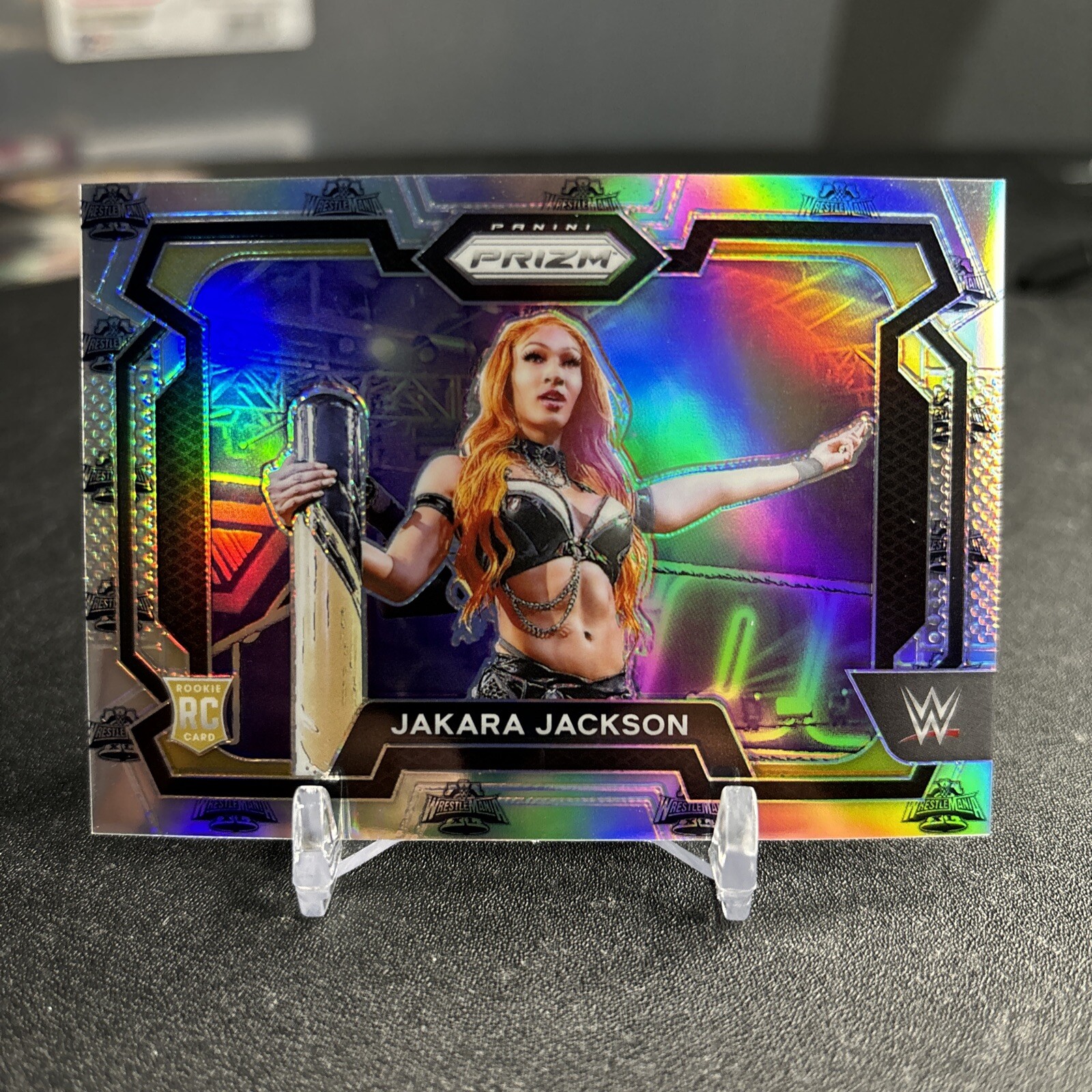 2024 WWE Prizm Sliver Wrestlemania Jakara Jackson Rookie Card /40