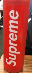 supreme sticker on hydro flask