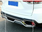 For Toyota Highlander 2017-2019 Silver Rear Bumper Diffuser Spoiler Lip ...