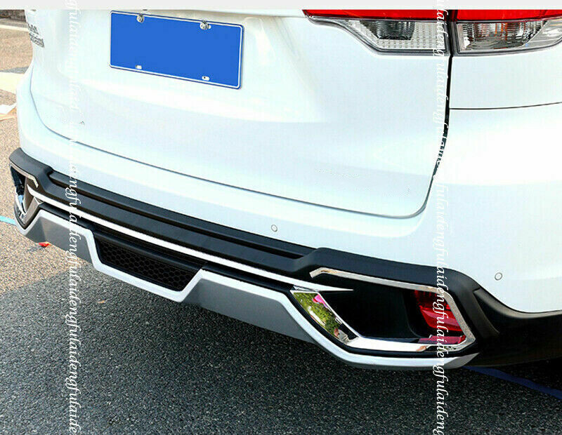 For Toyota Highlander 2017-2019 Silver Rear Bumper Diffuser Spoiler Lip ...