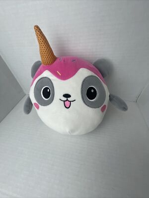Kawaii Panda Plush Stuffed Animal with Ice Cream Cone Hat 7    Cute Soft Toy