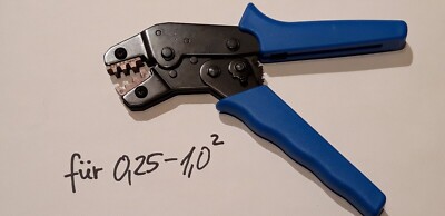 Crimpzange für angebotene Kontakte bis 1,0 ²  : MQS Micro Junior Timer 2,8 + 4,8