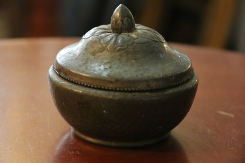 Jugendstil Art-Nouveau Zuckerdose "DANSK KUNST TIN" um 1910 - Bild 2 von 4