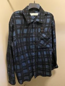 off white distressed flannel