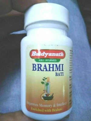 UK stock Baidyanath Brahmi Bati 80Tab Improves Memory and Concentration