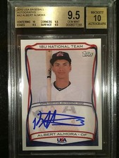 2010 Topps USA Baseball Albert Almora Rookie Auto BGS 9.5 Gem Mint 10 Cubs