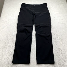 Eddie Bauer Pants Mens 40X32 Chino Tech Convertible Black Outdoor Nylon
