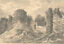 miniature 1 - Early 20th Century Graphite Drawing - Overgrown Ruins