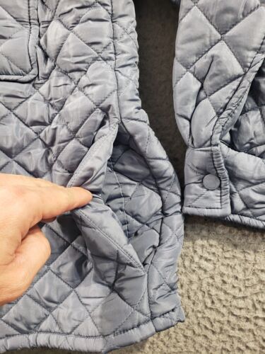 Lucky Brand Jacket Women's XL Extra Large Blue Quilted Snap Button Up Stretch - Picture 4 of 14