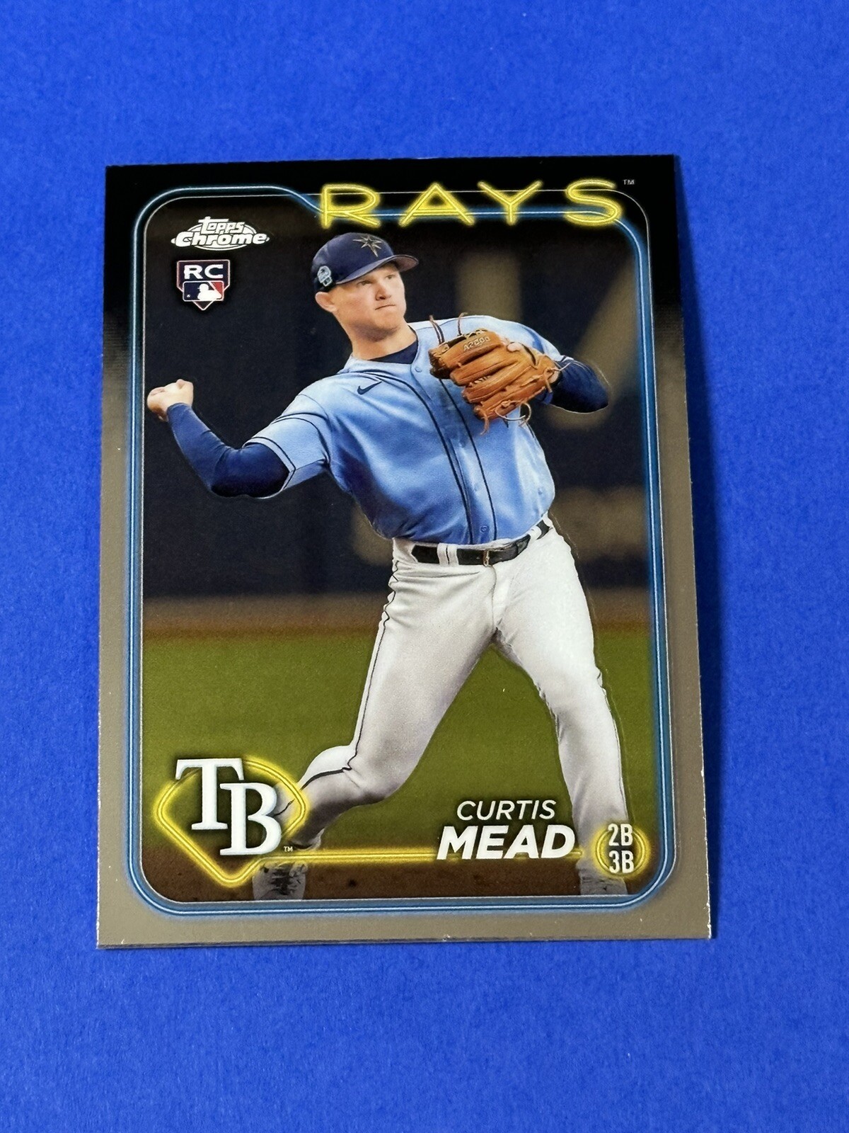 2024 Topps Chrome Curtis Mead Rookie #209 Tampa Bay Rays RC (L)