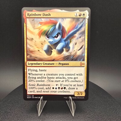 rainbow dash mtg card you get 20% cooler Rainbow Dash Secret Lair