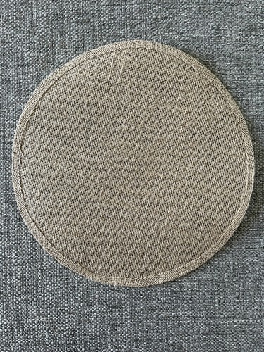 New! Set of 6 Burlap Round Placemat Natural Burlap Circle Rustic Table Decor - Picture 9 of 11