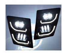 QSC Truck Parts Full LED Performance Fog Light Lamp Left Right Pair Compatibl...