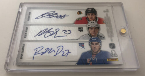 Panini Contenders Six signed-'13-'14-Kane-Toews-Perry-Bouwmeester-McDonagh-Brown - Picture 1 of 5