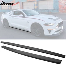 Fits 15-23 Ford Mustang Side Skirts Extension OE Textured Black PP