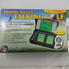 Excalibur Double Screen Talking Golf Handheld Electronic Travel Game Gr Con B68