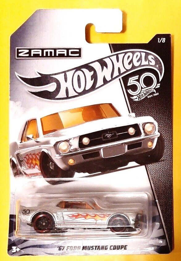 Hot Wheels 50Th Anniversary Zamac - '67 Ford Mustang Coupe 1/8