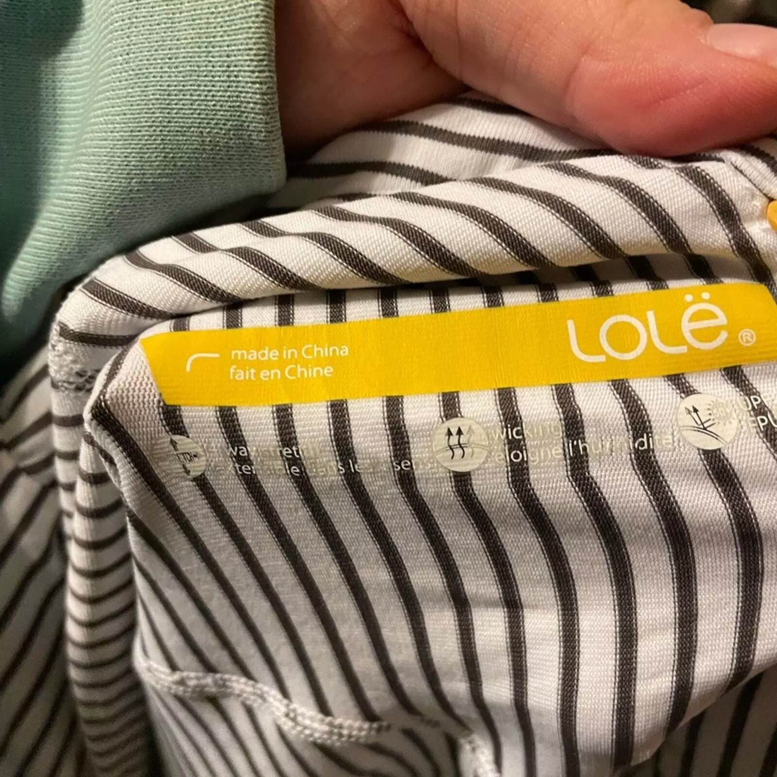 lole striped active jacket