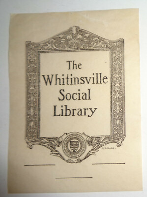  Whitinsville Social Library Bookplate By E. B. Bird