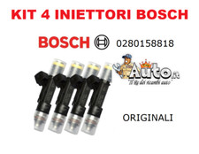 4 INIETTORI BOSCH ORIGINALI FIAT 500 PANDA LANCIA YPSILON 312 1.2 METANO LPG