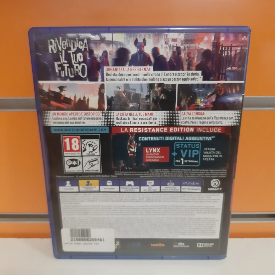 Watch Dogs Legion - Resistance Edition PS4 USATO ITA, foto 2 di 2