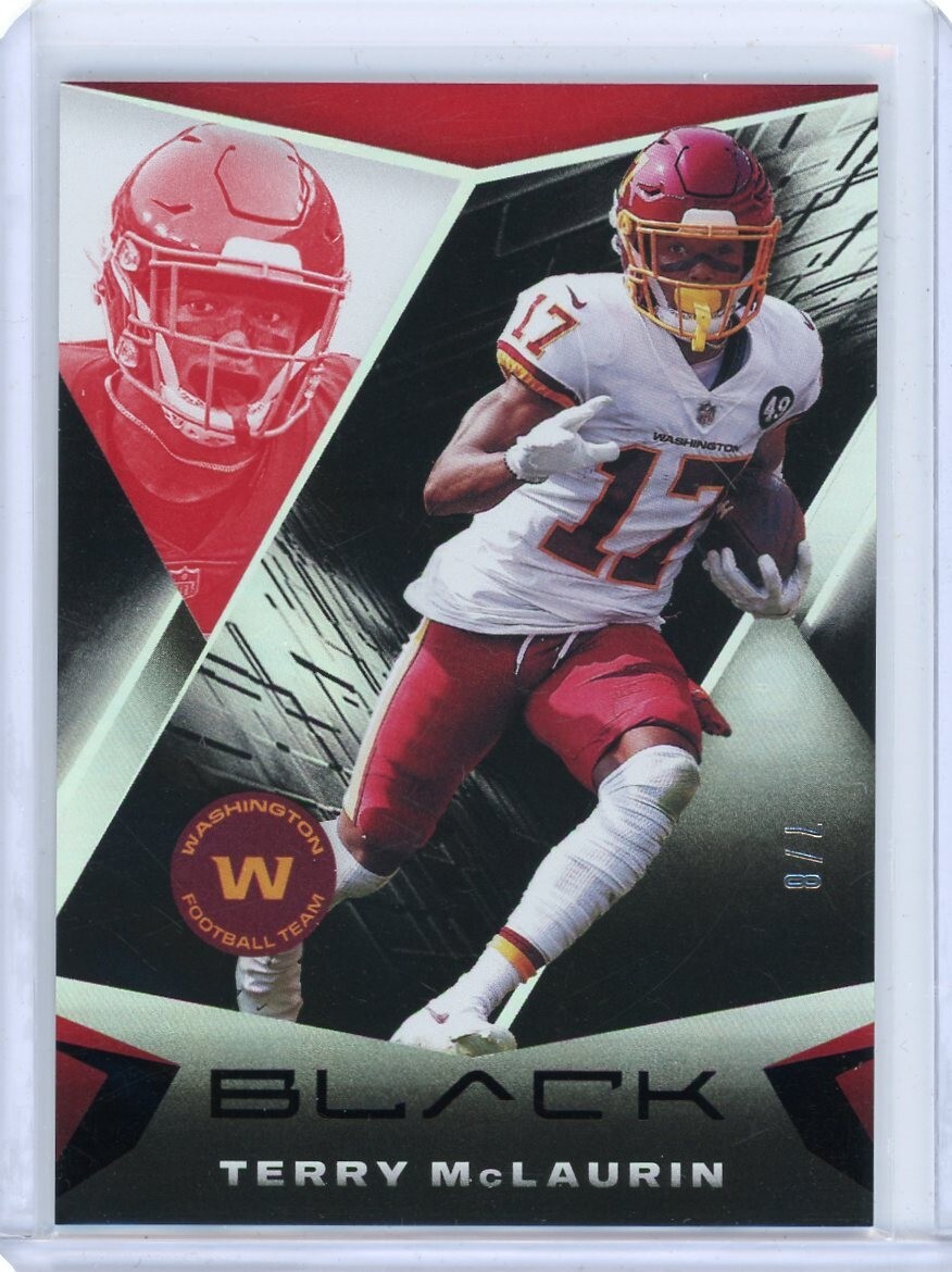 2021 Panini Black Football FOTL Ruby #98 Terry McLaurin #7/8