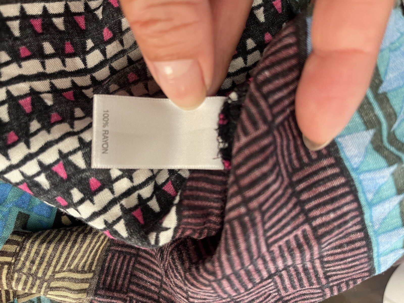 Avenue beautiful patchwork style pattern tank top… - image 4