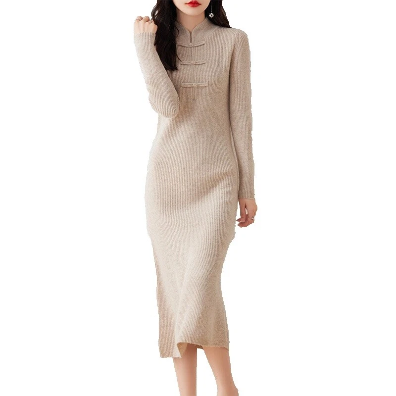 Vestidos de suéter de negocios de cachemira
