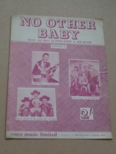 Dickie Bishop & Sidekicks/Bobby Helms/Vipers - No Other Baby sheet music