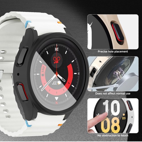 Etui PC Sport Band do Samsung Galaxy Watch 7 Band 40/44mm Bez luki Silikonowy pasek - Zdjęcie 2 z 34