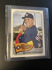 George Springer 2014 TOPPS Heritage Real One RC Auto