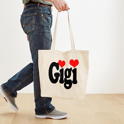 CafePress Best Gigi Ever Tote Bag – Natural Canvas Reusable Shopping Bag (Small Or Medium)