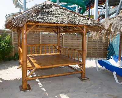 thailndischer Bambus Pavillon Sala Sonneninsel Gartenmbel Lounge  Sonnenliege | eBay