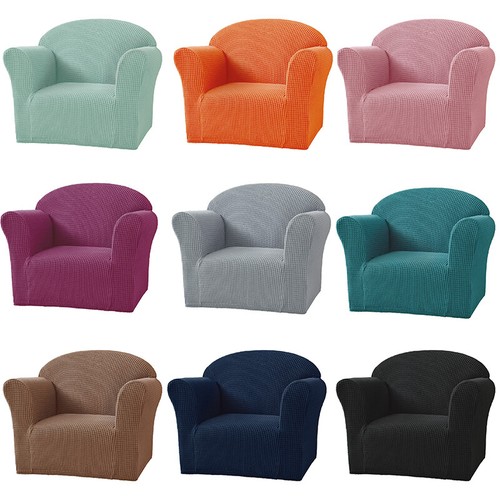 High Stretch Armchair Couch Cover Mini Sofa Slipcover Child's Chair Cover Soft - Picture 6 of 47