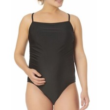 MATERNITY ONE PIECE SCOOP NECK SWIMSUIT by Time and Tru S1