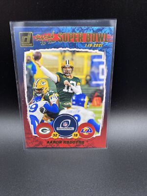 AARON RODGERS- 2021 Donruss- Green Bay Packers Road To The Super Bowl #DR1